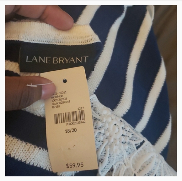 Navy and white sweater - Picture 3 of 3